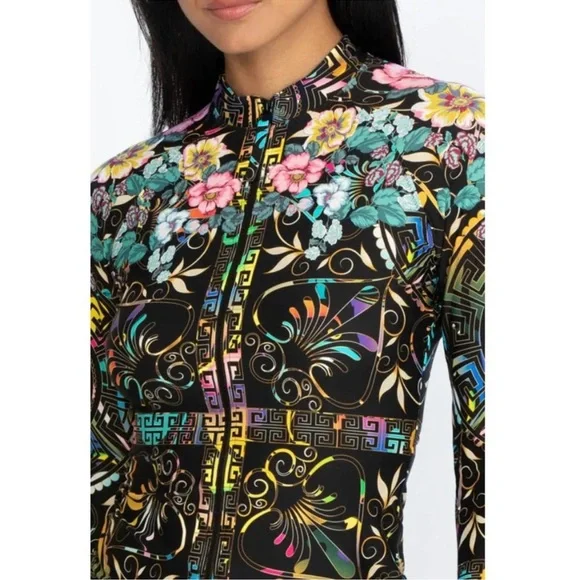 NWT Johnny Was JOY Surf Shirt & Bikini Bottoms [2-Pc] - Picture 10 of 11